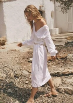 Robe Coton Ceinture -Mode Nouvelle Magasin 57040288 01 D6