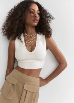 Top Crop Côtelé -Mode Nouvelle Magasin 57040312 05 D2