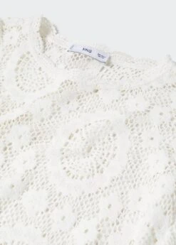 T-shirt Broderies Ajourées -Mode Nouvelle Magasin 57040318 01 D8