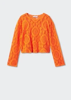 T-shirt Broderies Ajourées -Mode Nouvelle Magasin 57040318 20 B