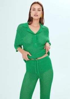 Pantalon Maille Ajourée -Mode Nouvelle Magasin 57040378 43 D1