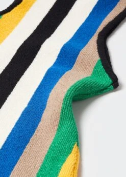 Robe Midi Maille Multicolore -Mode Nouvelle Magasin 57040379 05 D8