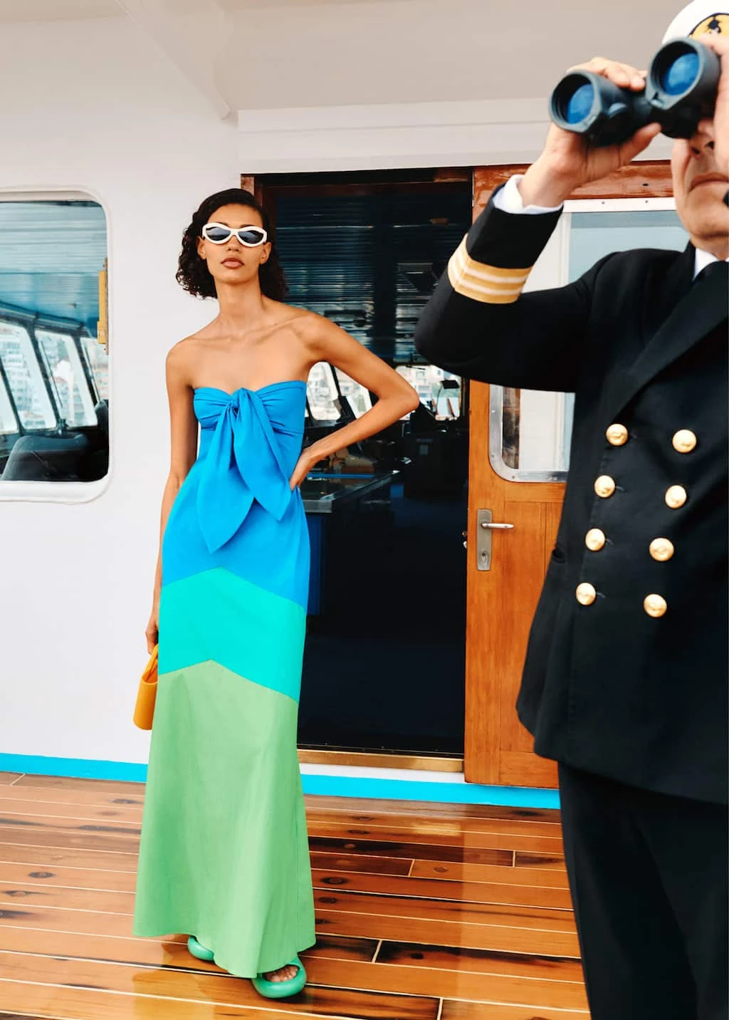 Robe Multicolore Encolure Nouée 5 Robe Multicolore Encolure Nouée – Image 5