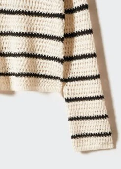 Pull-over Maille Ajourée Rayures -Mode Nouvelle Magasin 57042881 05 D8