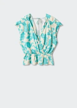 Blouse Cache-cœur à Fleurs -Mode Nouvelle Magasin 57042887 05 B