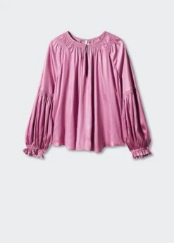 Blouse Froncée Bouton -Mode Nouvelle Magasin 57043807 85 B