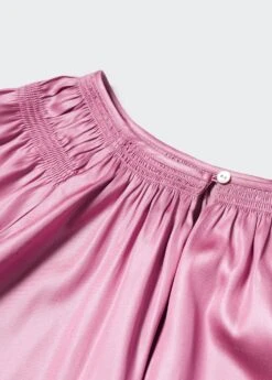 Blouse Froncée Bouton -Mode Nouvelle Magasin 57043807 85 D8