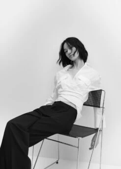 Chemise Coton Cache-cœur -Mode Nouvelle Magasin 57044784 01 D2