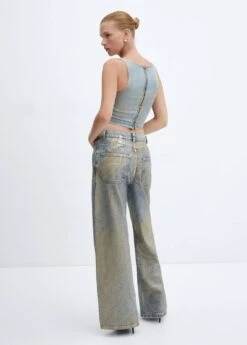 Top En Jean Foil -Mode Nouvelle Magasin 57047127 OR D1