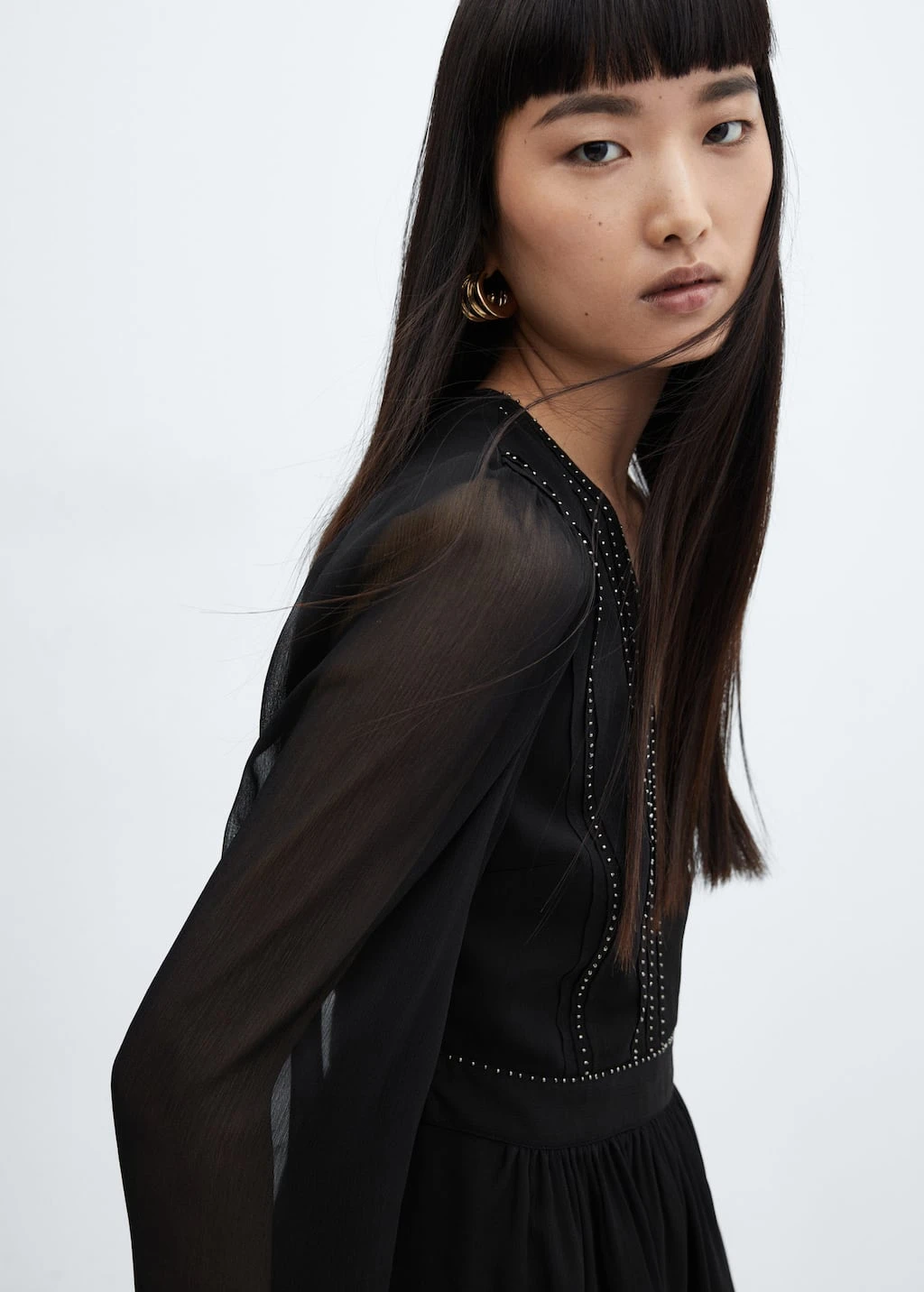 Robe Fluide Détail Perles 6 Robe Fluide Détail Perles – Image 6