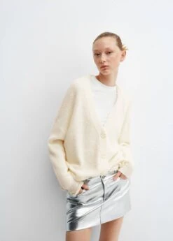 Cardigan Maille Col V -Mode Nouvelle Magasin 57048273 01 D2