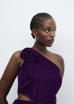 Combinaison Velours Asymétrique -Mode Nouvelle Magasin 57049096 65 D4