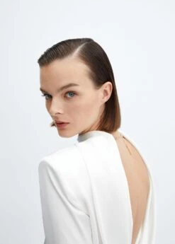 Blouse épaulettes Ouverte Dans Le Dos -Mode Nouvelle Magasin 57049106 01 D1