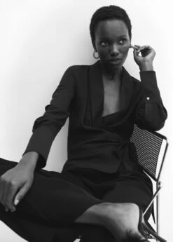 Blouse Cache-cœur Revers -Mode Nouvelle Magasin 57049108 99 D2