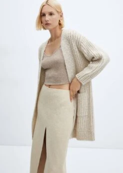 Cardigan En Fils Métallisés