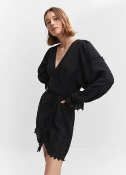 Robe Texturée Broderies -Mode Nouvelle Magasin 57050179 99 D2