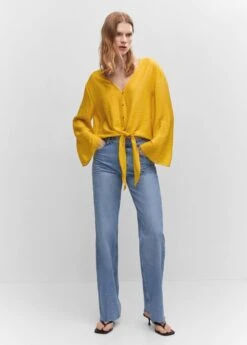 Blouse Manches Cloche Nœud -Mode Nouvelle Magasin 57050213 11 99999999 01