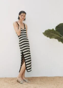 Robe Crochet à Rayures -Mode Nouvelle Magasin 57050256 99 D6