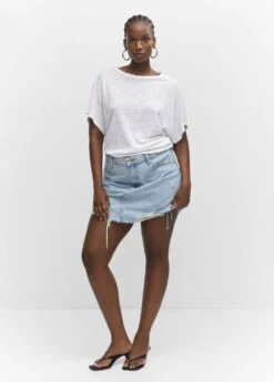 T-shirt Lin Oversize 25 T-shirt Lin Oversize -Mode Nouvelle Magasin 57050262 01 D3