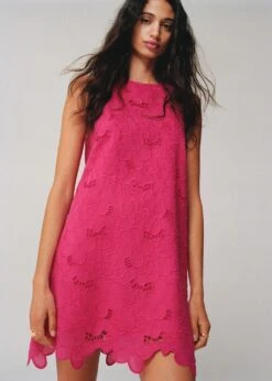 Robe Coton Détails Ajourés -Mode Nouvelle Magasin 57050301 88 D6