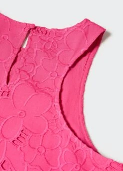 Robe Coton Détails Ajourés -Mode Nouvelle Magasin 57050301 88 D8