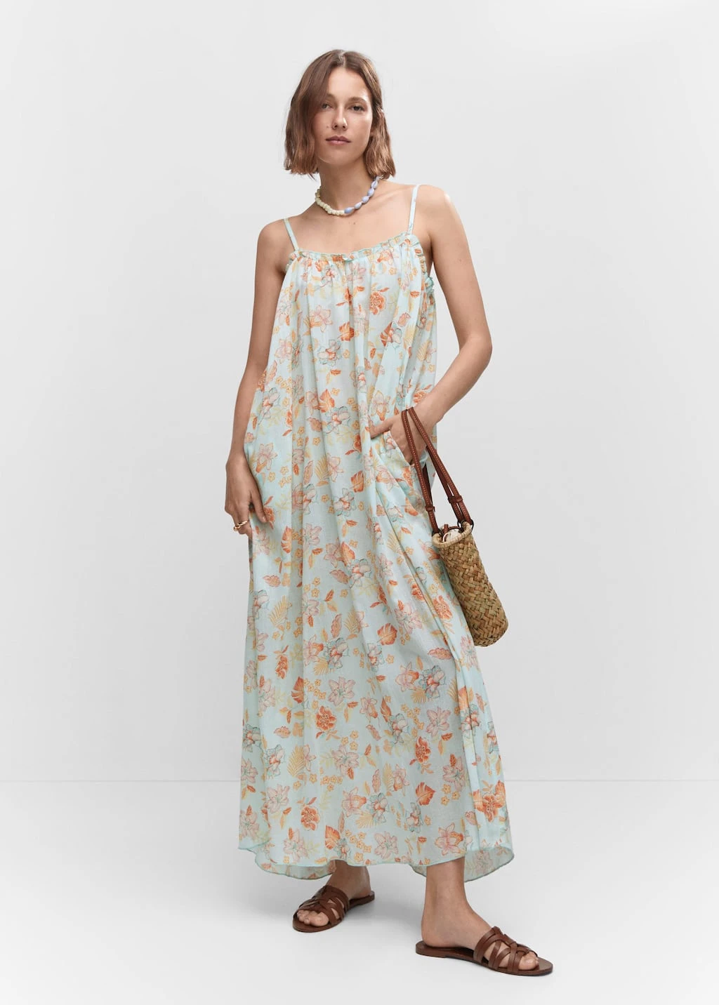 Robe Longue à Fleurs 2 Robe Longue à Fleurs – Image 2