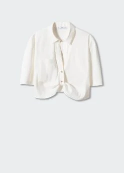 Chemise Crop Nœud -Mode Nouvelle Magasin 57050487 01 B