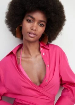 Chemise Croisée Nœud -Mode Nouvelle Magasin 57050488 88 D1