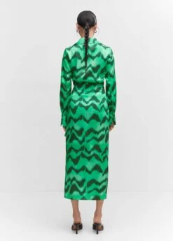 Robe Chemise Satinée Imprimée -Mode Nouvelle Magasin 57053820 43 R