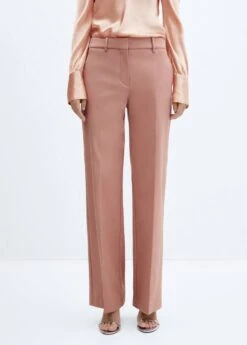 Pantalon Droit Taille Haute