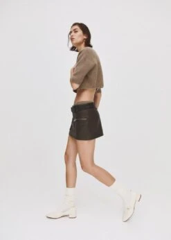 Jupe Similicuir Effet Usé -Mode Nouvelle Magasin 57054406 99 D7