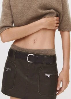 Jupe Similicuir Effet Usé -Mode Nouvelle Magasin 57054406 99 D9