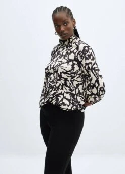 Blouse Col Montant Nœud -Mode Nouvelle Magasin 57054408 99 D5
