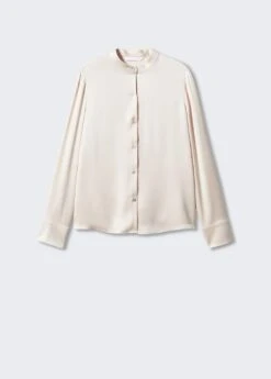 Chemise Satinée Col Rond -Mode Nouvelle Magasin 57054410 05 B