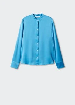 Chemise Satinée Col Rond -Mode Nouvelle Magasin 57054410 46 B