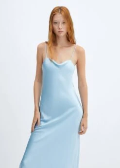 Robe Satinée Bretelles