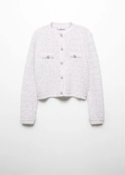 Cardigan Tweed Bouton Bijou -Mode Nouvelle Magasin 57059088 05 B