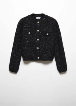 Cardigan Tweed Bouton Bijou -Mode Nouvelle Magasin 57059088 99 B