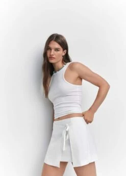 Jupe Portefeuille Lin -Mode Nouvelle Magasin 57062881 01 D2