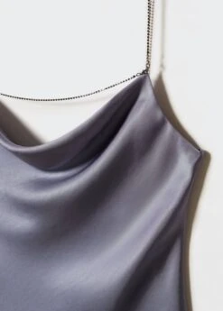 Top Satin Col Bénitier -Mode Nouvelle Magasin 57062884 92 D8