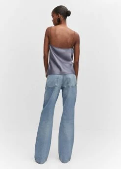 Top Satin Col Bénitier -Mode Nouvelle Magasin 57062884 92 R