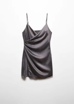 Robe Courte Drapée Cache-cœur -Mode Nouvelle Magasin 57063805 93 B