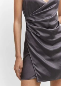 Robe Courte Drapée Cache-cœur -Mode Nouvelle Magasin 57063805 93 D6