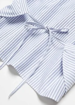 Blouse Coton Cache-cœur Rayures -Mode Nouvelle Magasin 57065806 52 D8