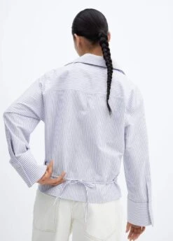 Blouse Coton Cache-cœur Rayures -Mode Nouvelle Magasin 57065806 52 R