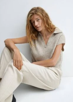 Pantalon Droit Pinces -Mode Nouvelle Magasin 57065810 08 D2