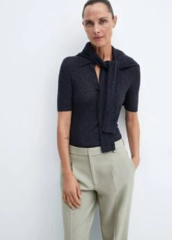 Pantalon Droit Pinces -Mode Nouvelle Magasin 57065810 40 D1