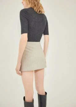 Jupe Laine Fines Rayures 7 Jupe Laine Fines Rayures -Mode Nouvelle Magasin 57066015 92 R
