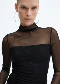 T-shirt Maille Filet Brillants -Mode Nouvelle Magasin 57067732 99 D1