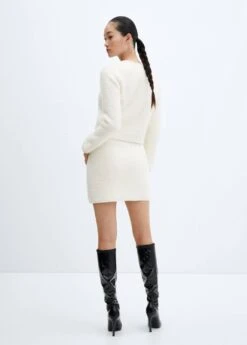 Jupe Tweed Liserés Contrastants -Mode Nouvelle Magasin 57067754 05 R